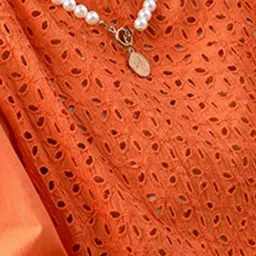 Melon by PlusS Orange self Design Top image 4