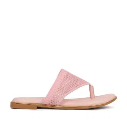 Iconics Women's Pink Thong Sandals image 1