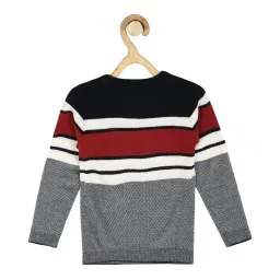 allen solly junior Allen Solly Kids Multicolor Self Design Full Sleeves Sweater image 2
