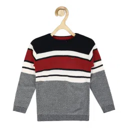 allen solly junior Allen Solly Kids Multicolor Self Design Full Sleeves Sweater image 1