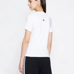 adidas White Printed Polyester RFTO SS T-Shirt image 2