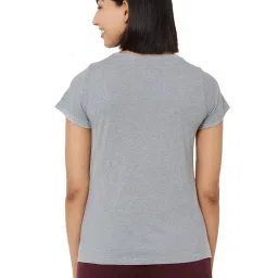 Soie Grey Printed Lounge T-Shirt image 2