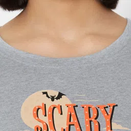 Soie Grey Printed Lounge T-Shirt image 5