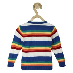 allen solly junior Allen Solly Kids Multicolor Self Design Full Sleeves Sweater image 2