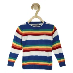allen solly junior Allen Solly Kids Multicolor Self Design Full Sleeves Sweater image 1