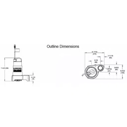 Dayton 1/3 hp Submersible Sump Pump 30 ft Maximum Head, 3BB73 image 2