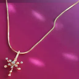 Mia by Tanishq Mia by Tanishq Groovy Glow Gold & Diamond Pendant-image-54