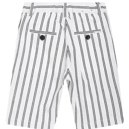Antony Morato Kids White Striped Shorts image 2