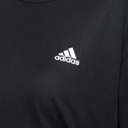adidas Black Printed Polyester RUN IT W T-Shirt image 5