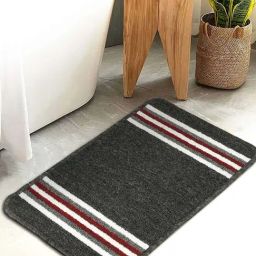 Hosta Homes Black & Red Cotton Water Absorbent Anti Skid Multipurpose Mat-picture-6