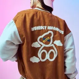 Bewakoof Brown Graphic Relaxed Fit Jacket image 2