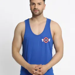 Friskers Multi Cotton Slim Fit Printed Vest - Pack of 2 image 2