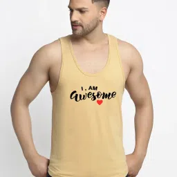 Friskers Multi Cotton Slim Fit Printed Vest - Pack of 2 image 4