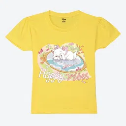 Wear Your Mind Girls Aristocats Graphic Printed Round Neck Cotton T-shirt-image-22