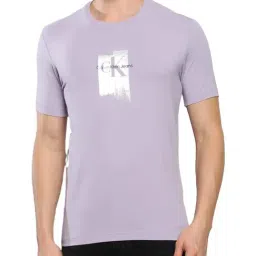 Calvin Klein Jeans Lavender Aura Cotton Slim Fit Printed T-Shirt-picture-12