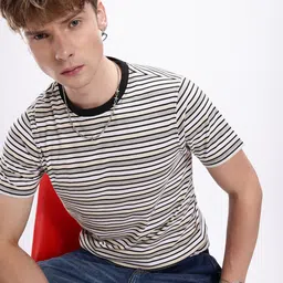 Kook N Keech Men Striped T-shirt image 1