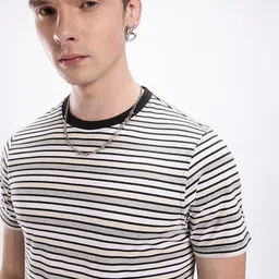 Kook N Keech Men Striped T-shirt image 4