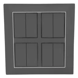 HOSPER PremiumGrey Series Flat Switch Square 8 Module 5x5 inch, RSCP07-picture-23