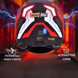 HEADFOX N2 Smart Bluetooth Helmet with Flash Lights image 4
