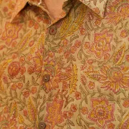 Jaypore Multicolour Block Printed Regular Fit Shirt image 5