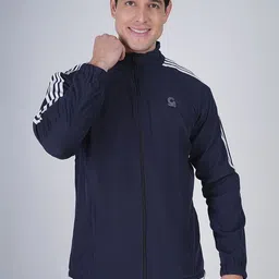 GOTO SPORTS Men Striped Lightweight Running Sporty Jacket-image-21