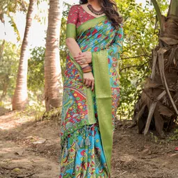 MAHARANI COUTURE Ethnic Motifs Jamdani Saree image 3