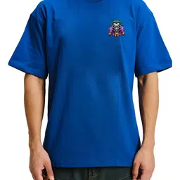 BDSQUARE Men Printed Drop-Shoulder Sleeves T-shirt image 2