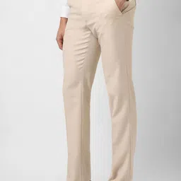 Van Heusen Men Mid-Rise Slim Fit Flat-Front Formal Trousers image 2