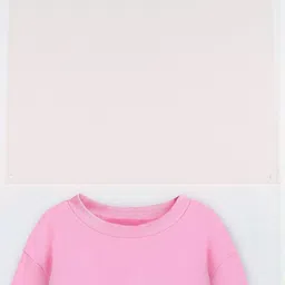 yk Kids Pink Sweatshirt with Cute Fox Design, It's A Girl Print, Long Sleeve image 2