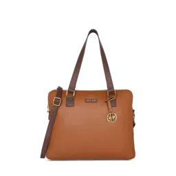 Lavie Luxe Women's Mento Laptop Bag (Tan) (L)-picture-14