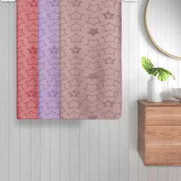 FABINALIV Set of 3 Multicolor Geometric Cotton Kids Bath Towels (110X60 cm)-picture-39