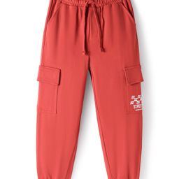 Honeyhap Premium 100% Cotton Knit Full Length Solid Lounge Pant - Dark Red-picture-8