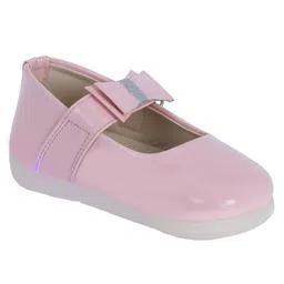 Chiu Bow Applique Detailed Mary Jane Ballerinas - Pink-picture-38