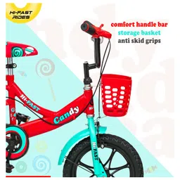 Hi-Fast Candy  With Back Seat and 95% Assembled 14 T Road Cycle - Red image 2