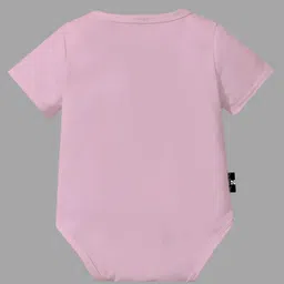 The Peppy Tend 100% Cotton Half Sleeves My First Birthday Text Printed Onesie - Pink image 3