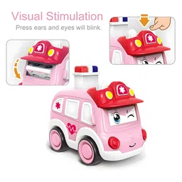 NEGOCIO Press and Go Early Cute Cartoon Cultivating Imagination Friction Powered Toy Vehicles for Baby Toddlers Children-PACK OF 1- COLOR MAY VARY image 5