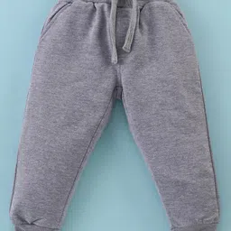 Mark & Mia Terry Knit Full Sleeves Winter Wear Suit With Fish Print - Yellow & Gray image 5