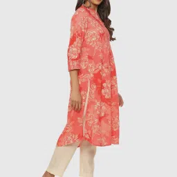 Biba Coral Printed Straight Kurta image 5