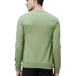 Park Avenue Green Slim Fit Printed Sweatshirt image 2