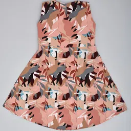 we11 Girls 1 Print Chiffon Sheath Midi Dress Abstract Printed Sheath-image-5