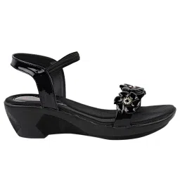 Shoetopia Kids Black Ankle Strap Sandals image 2