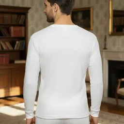 Mack Jonney White Cotton Regular Fit Thermal Top image 2