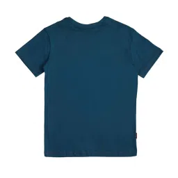 Gini & Jony Kids Green Cotton Printed T-Shirt image 2