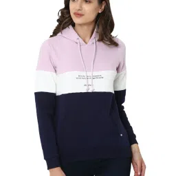 Solly by Allen Solly Navy Striped Sweatshirt image 1