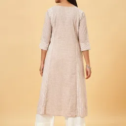 Rangmanch by Pantaloons Pink Printed A Line Kurta image 2