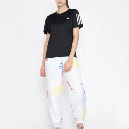 adidas White Printed Regular Fit W BLUV Q3 WV PT Joggers image 4