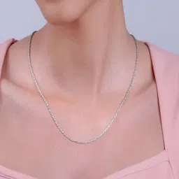 GIVA 925 Silver Classic Rope Chain image 5