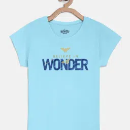 kidsville Wonder Women 84 Printed Tshirt For Kids Girls-picture-24
