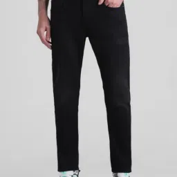 Jack & Jones Black Denim Cotton Slim Fit Jeans-picture-19
