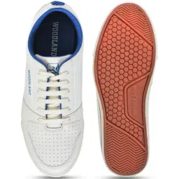 Woodland Men's White Casual Sneakers image 4